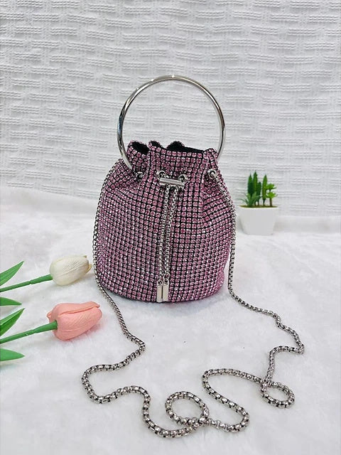 PU Leather Large Capacity Solid Color Chain Clutches & Evening Bags - Image 7