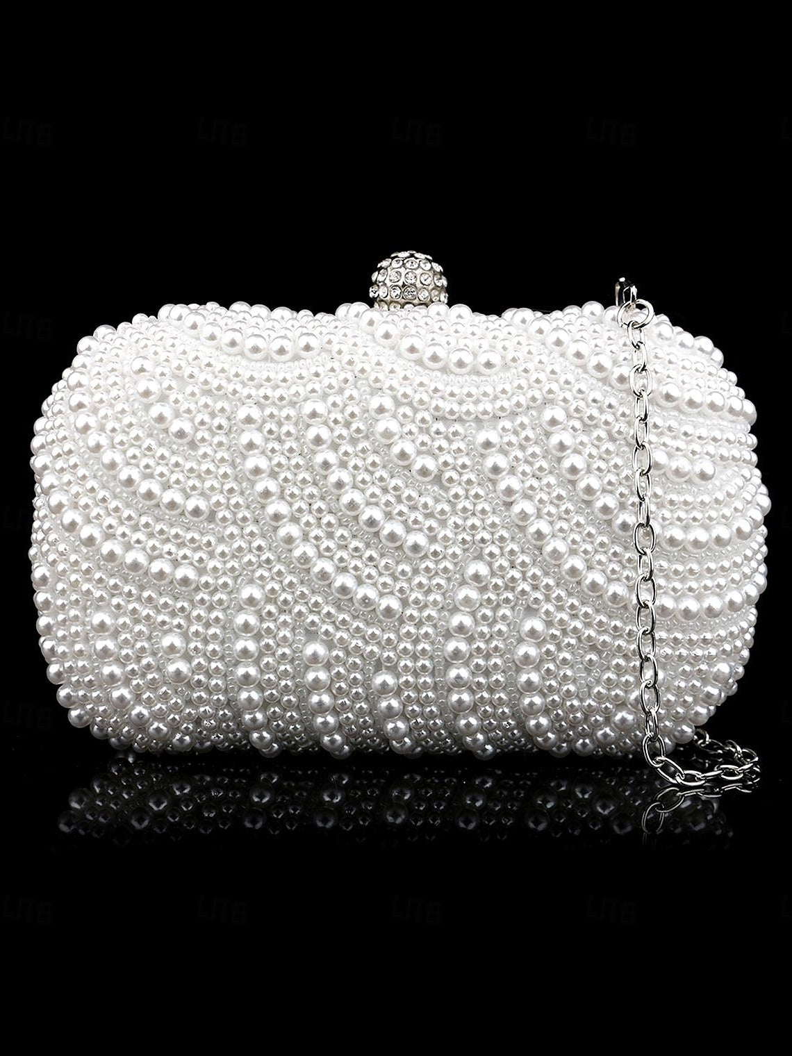 Alloy PVC Solid Color Crystals Rhinestone Clutches & Evening Bags - Image 3