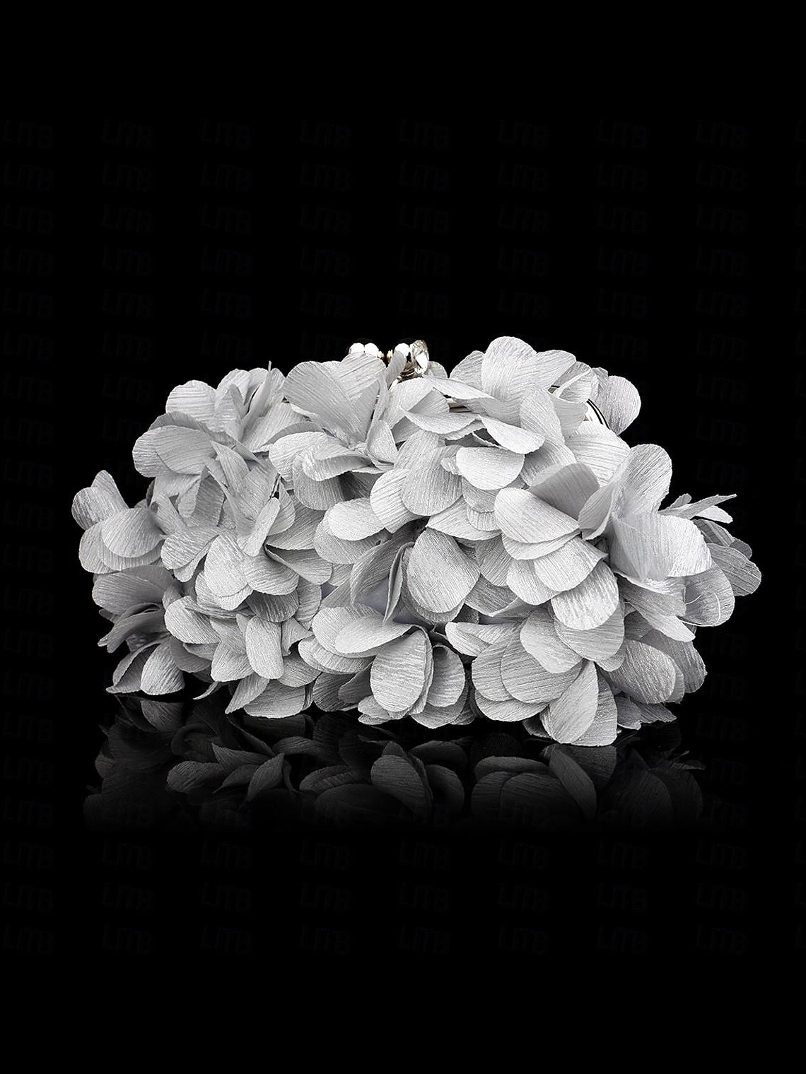 Satin Solid Color Rhinestone Chain Clutch Bags - 이미지 6