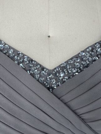 Sheath/Column Off-the-Shoulder Sleeveless Floor-Length Plus Size Mother of the Bride Dresses With Ruffles