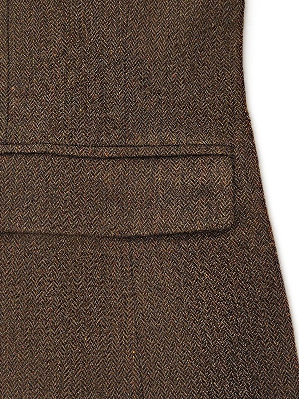 Men's Retro Vintage  Regular Plus Size Two-buttons Sport Tweed Blazer - Image 11