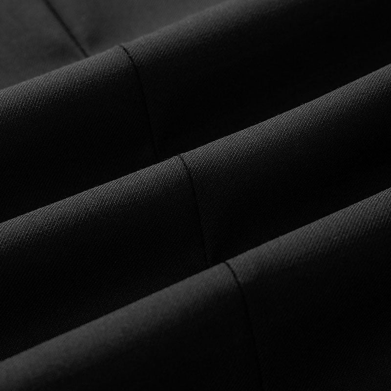 Men's Solid Colored Standard Fit Single Breasted Two-buttons 2 Piece Wedding Suits - Image 6