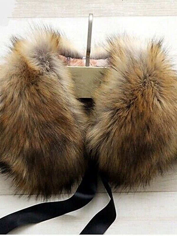 Women's Wedding Bridal Sleeveless Wrap/Shawls With Pure Color - 이미지 3