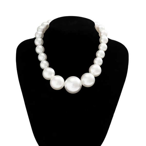 Classic/Elegant Pearl Necklace - 이미지 4