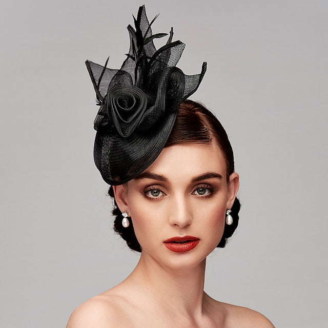Kentucky Derby Hat Fascinators Headpiece with Feather - 이미지 3