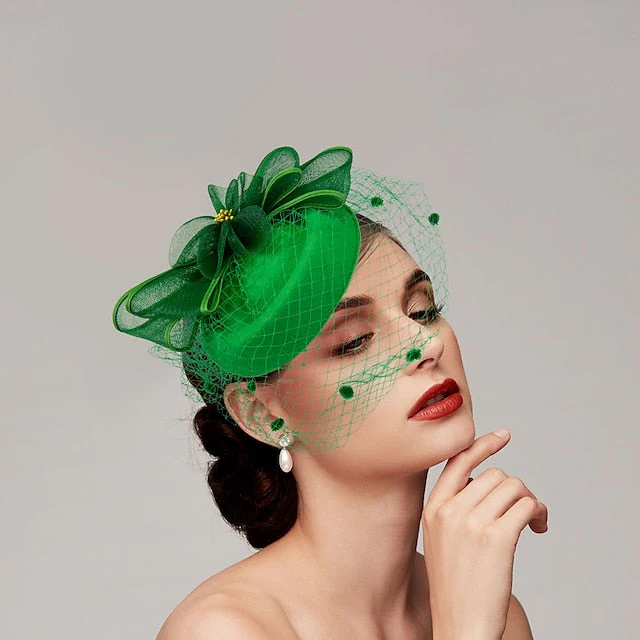 Feathers Net Fascinators Hats Headpiece with Feather / Cap / Flower - 이미지 2