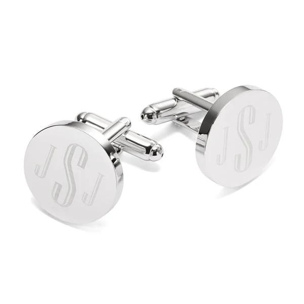 Personalized Modern Formal Mens Stainless Steel Cufflinks - 画像 (2)