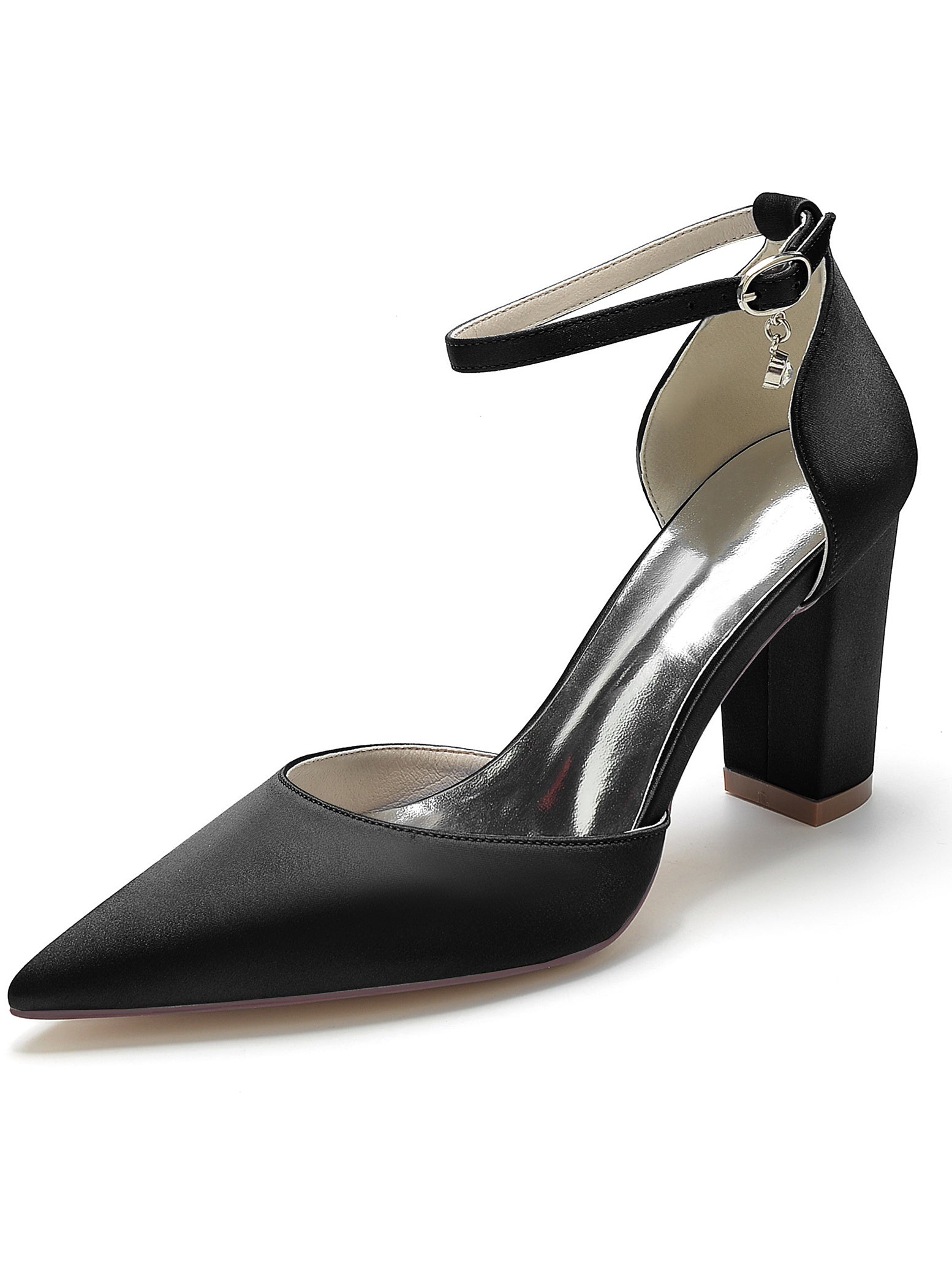 Women's Wedding Rhinestone High Heel Pointed Toe Bridal Shoes - 이미지 7