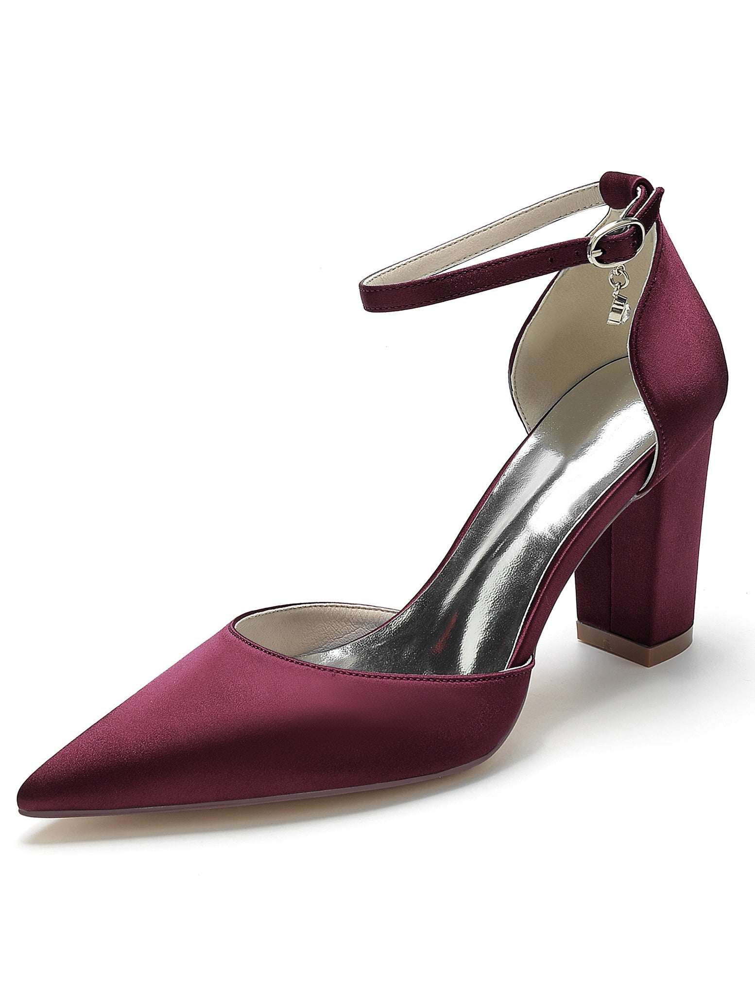 Women's Wedding Rhinestone High Heel Pointed Toe Bridal Shoes - 이미지 8