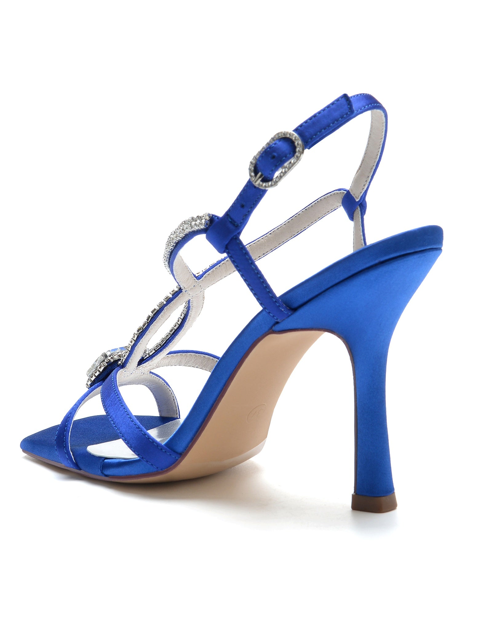 Women's Wedding Shoes Rhinestone High Heel Open Toe Bridal Shoes - Image 5