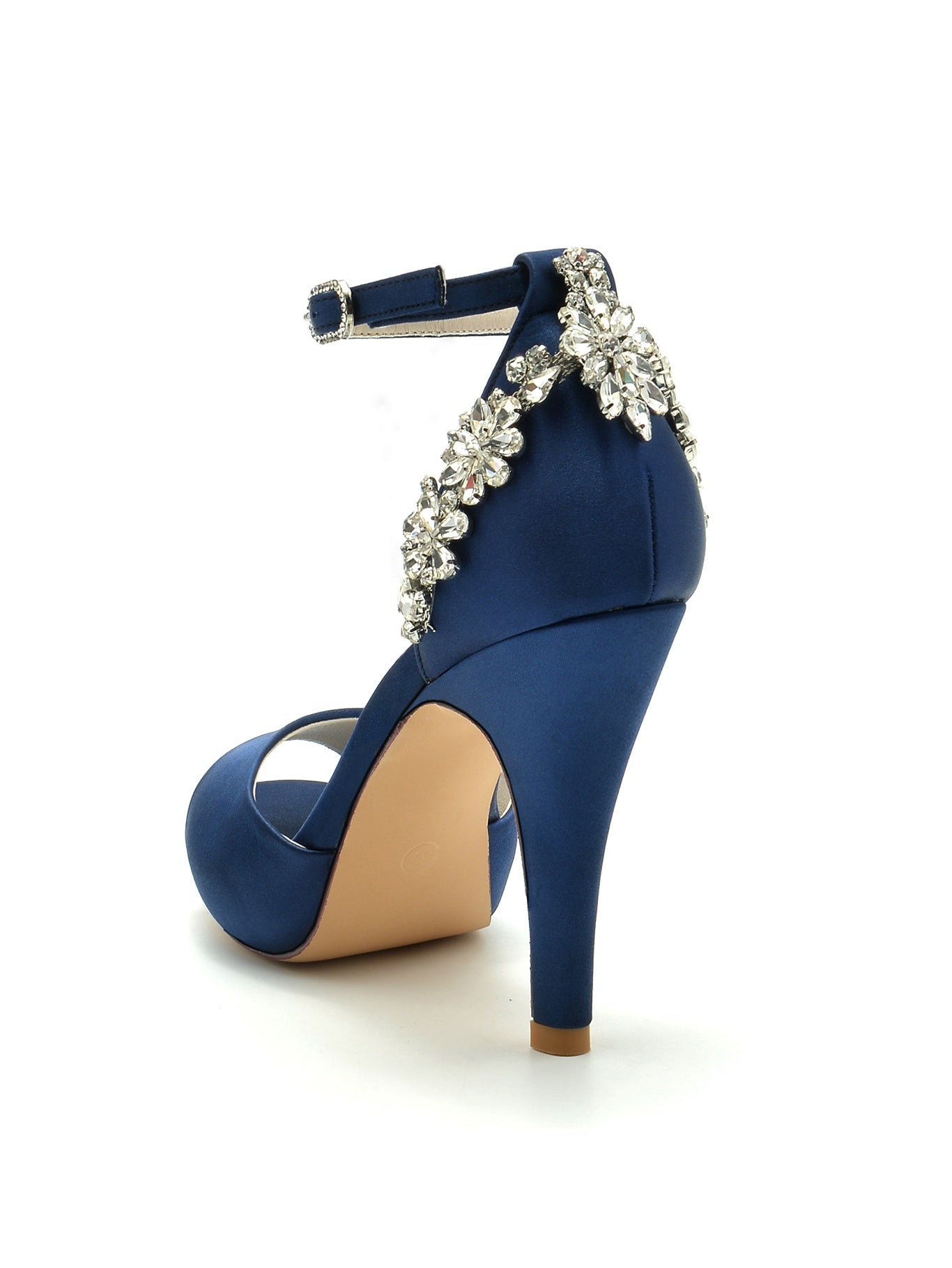 Women's Wedding Shoes Rhinestone Stiletto Heel Open Toe Bridal Shoes - 이미지 12