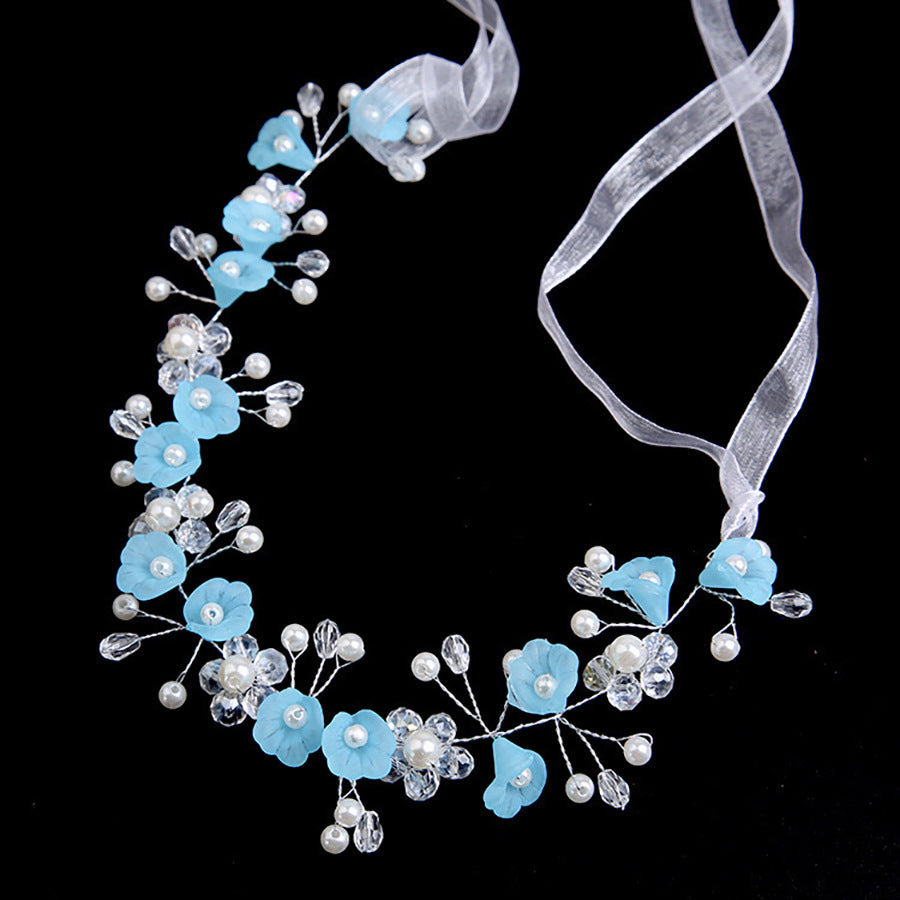 Children's Delicated Crystal Flower Headband Accessories - Image 6