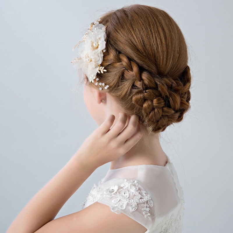 Pretty /Unique Fashionable Flower Headpiece/Barrettes with Pearl - 이미지 3