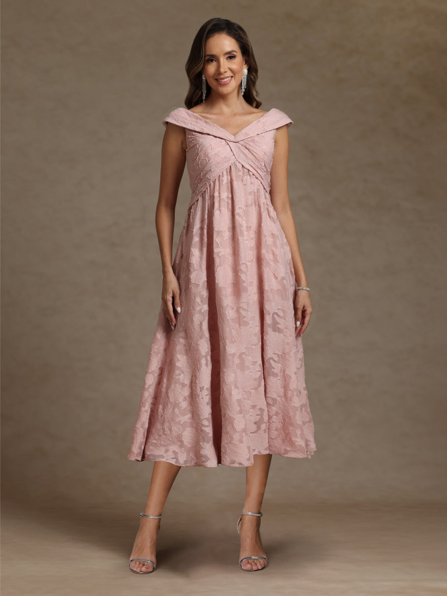 A-Line/Princess V-Neck Sleeveless Ruched Mother of the Bride Dresses
