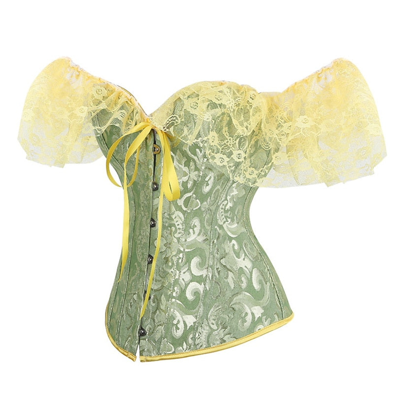 Women‘s Sexy Buckle Hook Push Up Lace Overbust Corsets for Wedding Party Birthday - 이미지 10