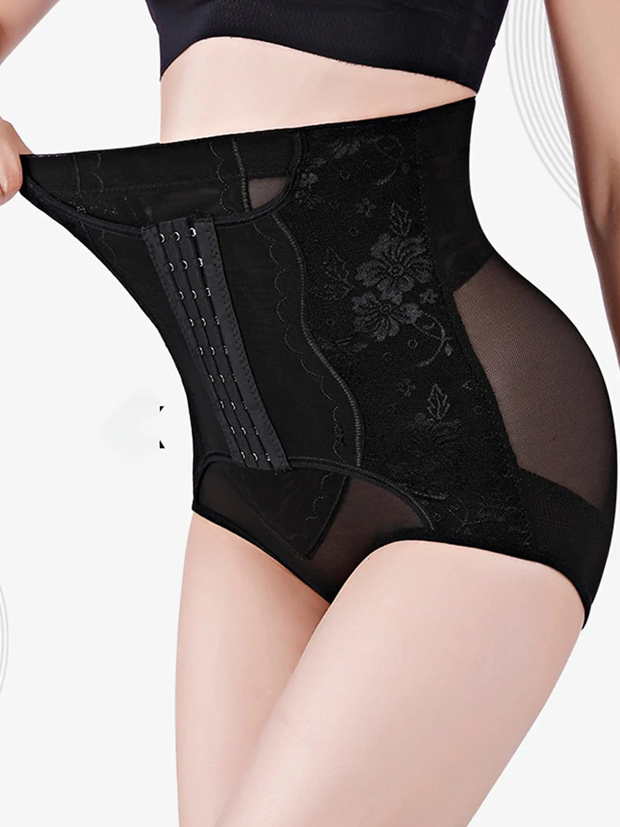 Corset Women's Sport Sexy Control Waist Trainer Flower Panties Shapewear - Image 12