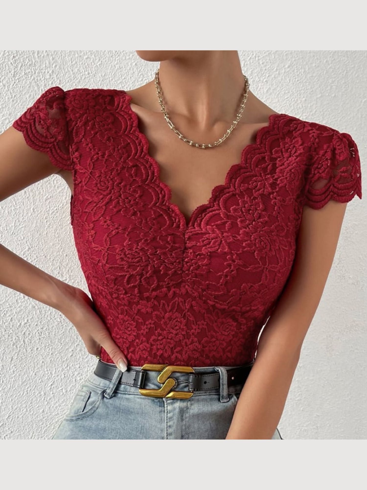 Women's Wedding Party Sexy Lace Spandex Shapewear - 画像 (8)