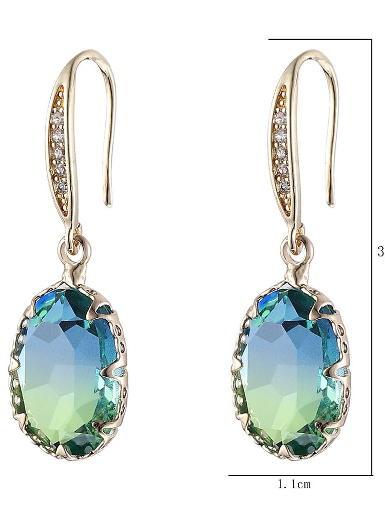 Stud Drop Earrings For Women's Wedding Work Daily Simple Luxury Earrings - 画像 (3)