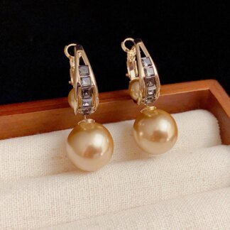 Elegant Two Piece Minimalist Rhinestone Earrings