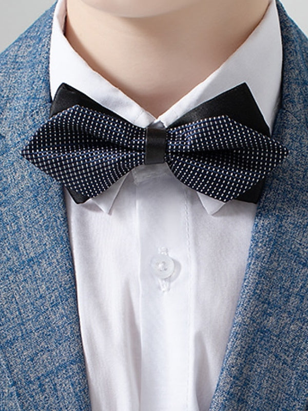 Boys Blazer Pants Set Formal Set Long Sleeve 5 Pieces Outfits 3-13 Years Boy's Wedding Suit Sets - Image 2