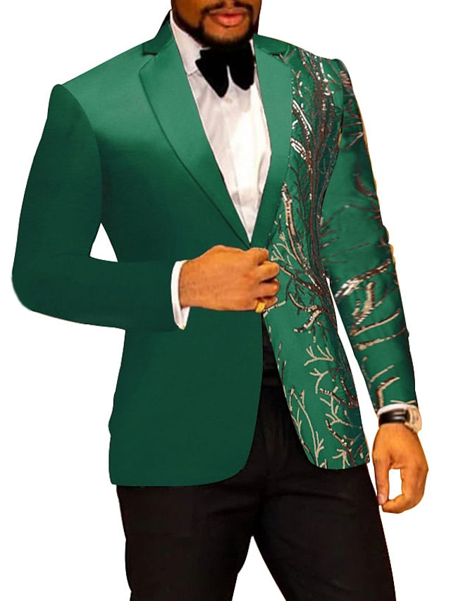 Men's Standard Fit Single Breasted One-button 2 Pieces Party Suits - 画像 (3)