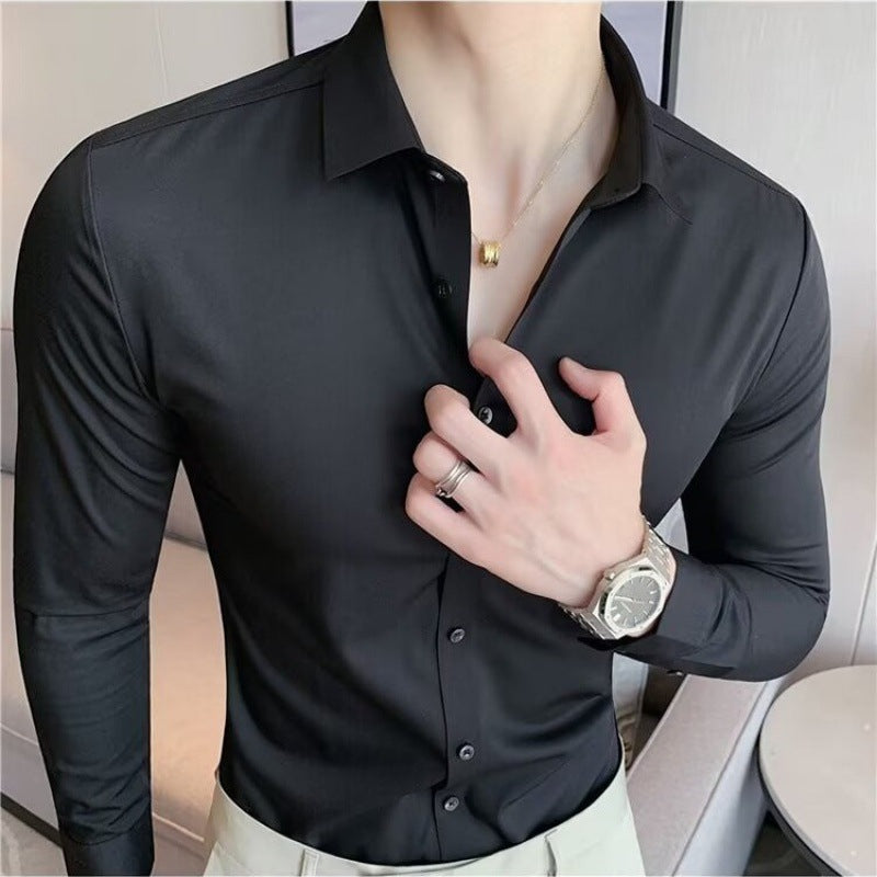 Men's Standard Fit Long Sleeve Classic Shirt - Image 5