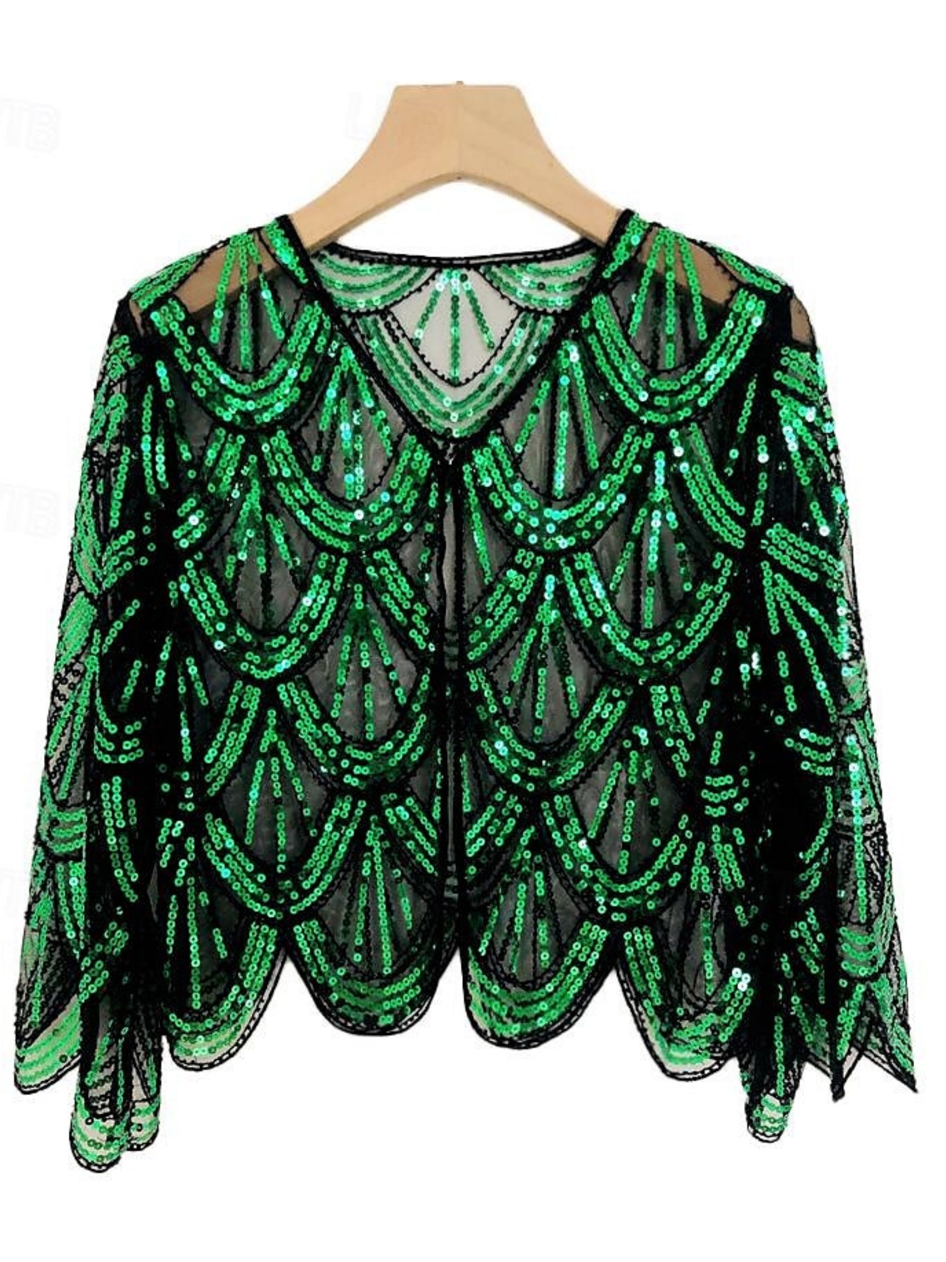 1920s Coat Shawls Women's Sequins Vintage Party Shawl - 이미지 5