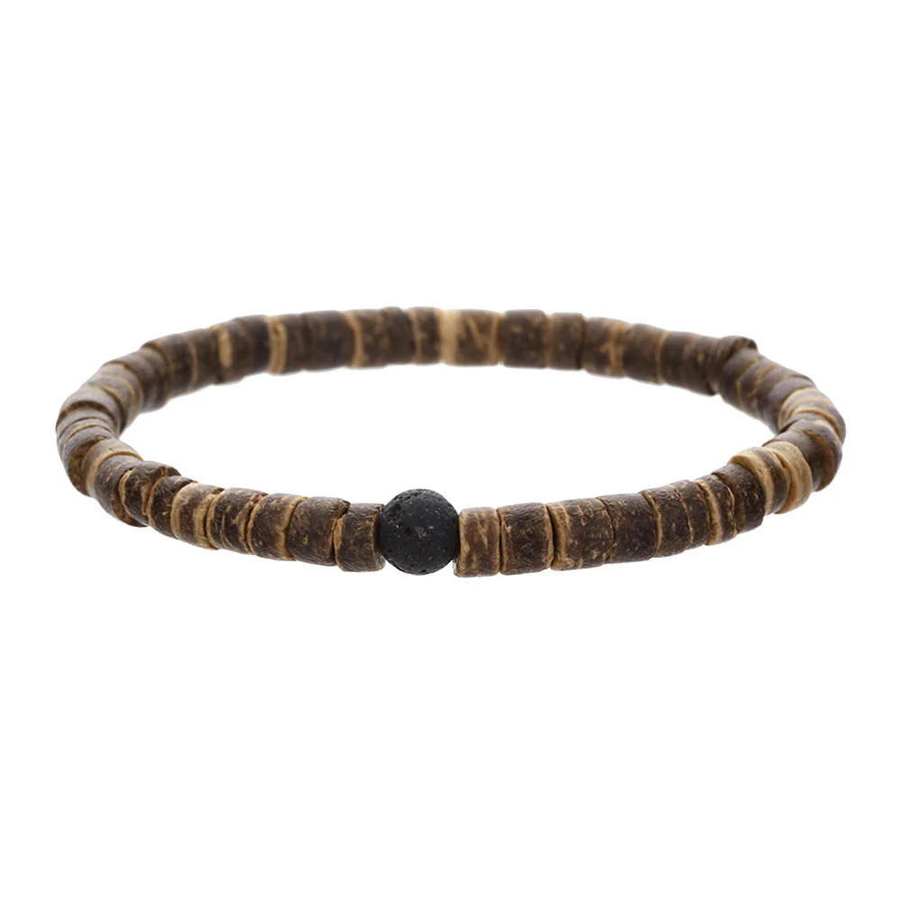 Men's Minimalist Turquoise Wooden Beads Trendy Funky Premium Bracelet Accessories - 画像 (39)
