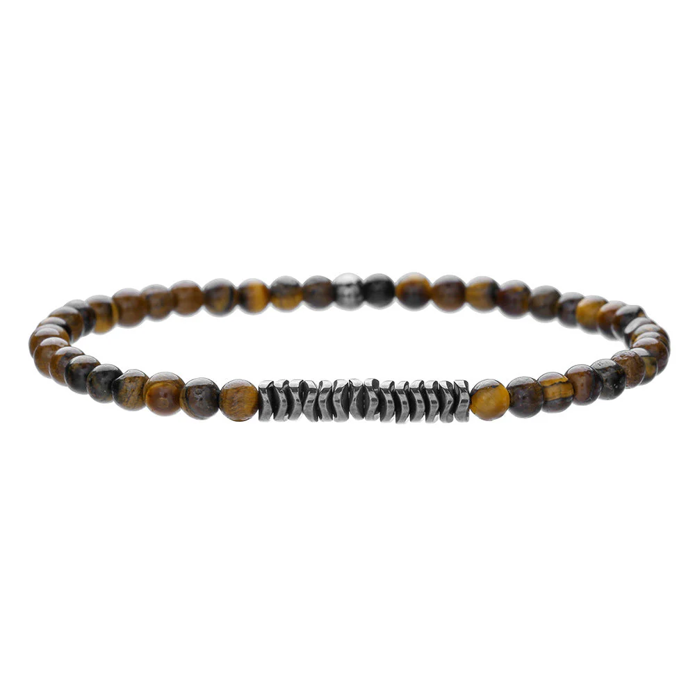 Men's Minimalist Turquoise Wooden Beads Trendy Funky Premium Bracelet Accessories - 画像 (29)