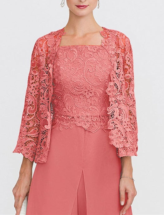 Women's Wedding Guest 3/4 Length Sleeves Floral Lace Bolero Coats / Jackets - Image 22