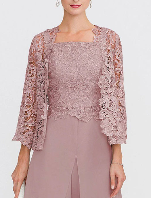 Women's Wedding Guest 3/4 Length Sleeves Floral Lace Bolero Coats / Jackets - Image 16