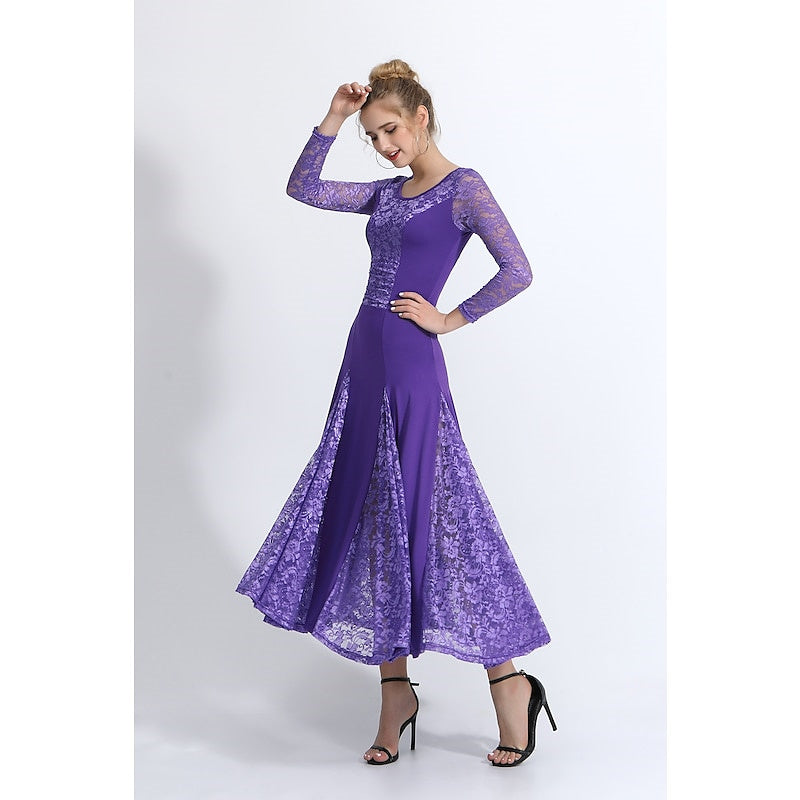 Women's Dance Long Sleeve Dress Training Performance Daily Wear - 이미지 3