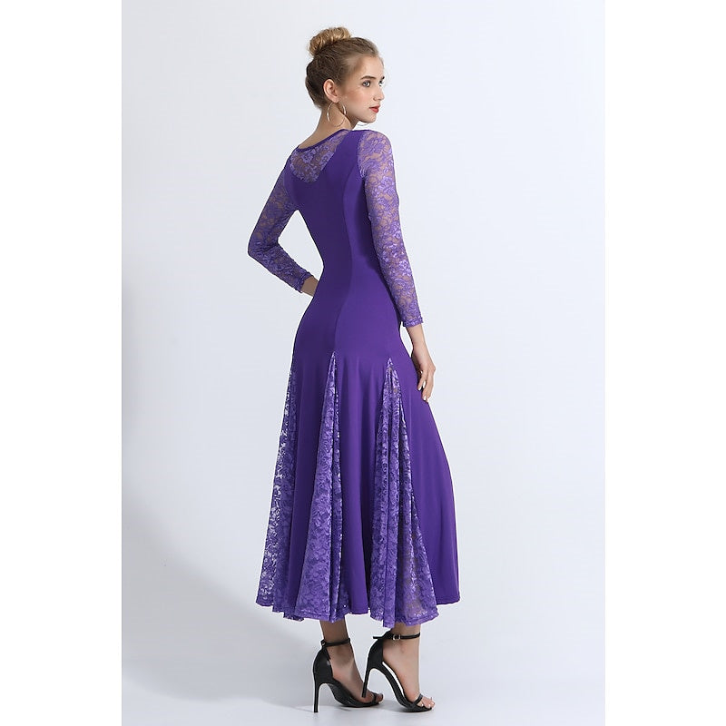 Women's Dance Long Sleeve Dress Training Performance Daily Wear - 이미지 2