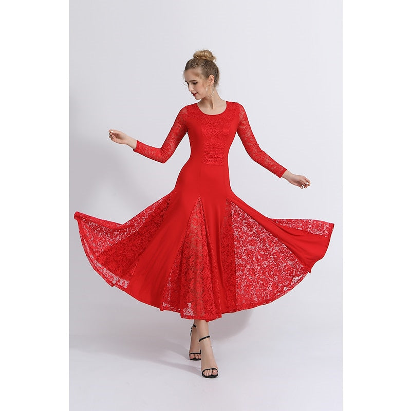 Women's Dance Long Sleeve Dress Training Performance Daily Wear - 이미지 5