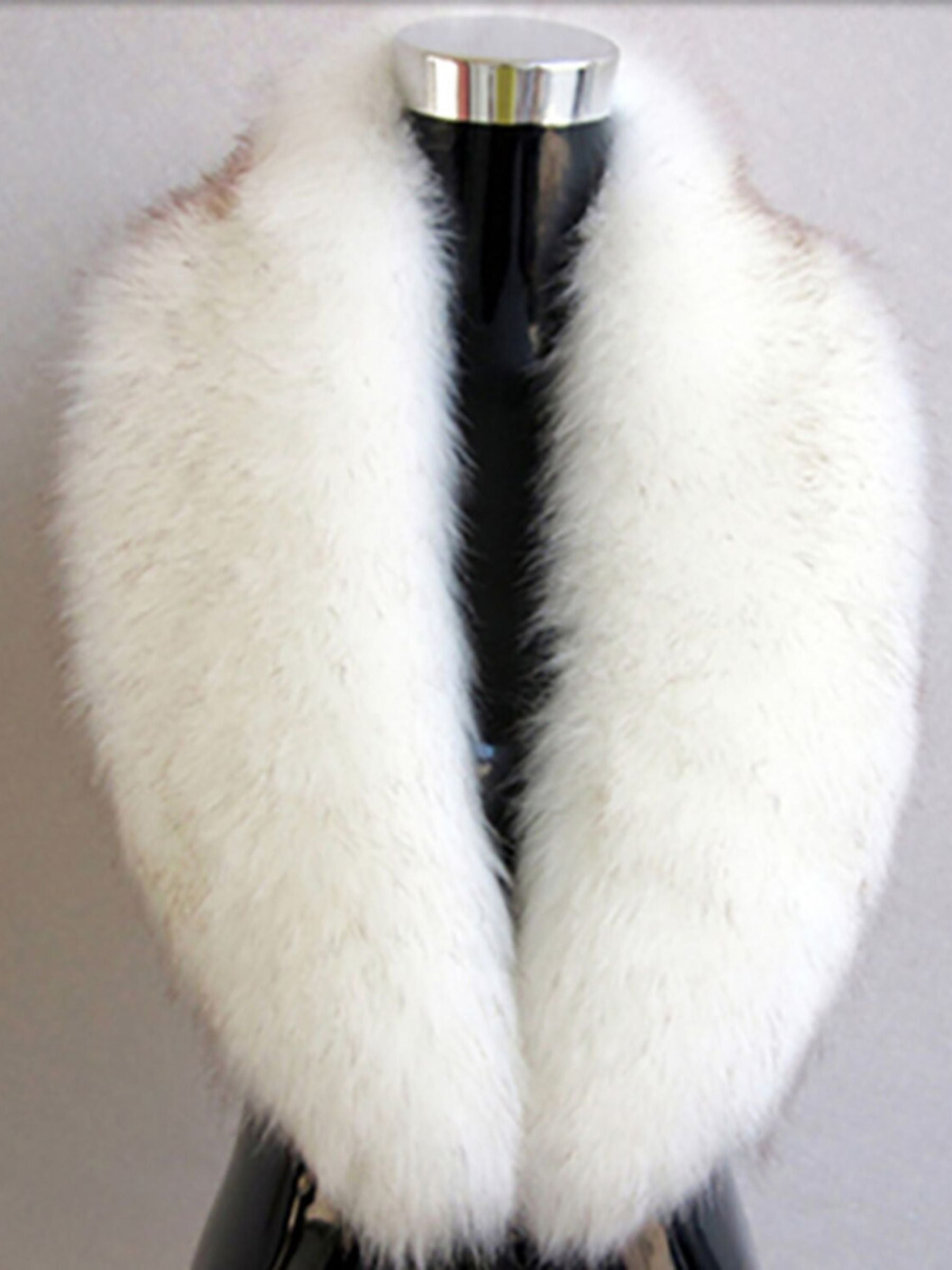 Women's Black Daily Luxury Elegant Faux Fur Soft Wedding Shawl - 이미지 5