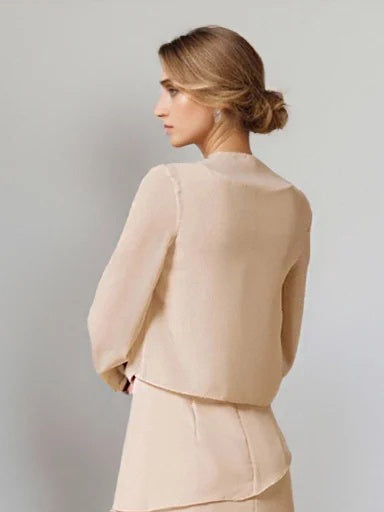 Women's Chiffon Long Sleeves Elegant Jackets - 이미지 2