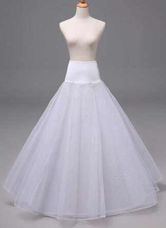 Women A-Line Slip Polyester 3 Tiers Petticoats