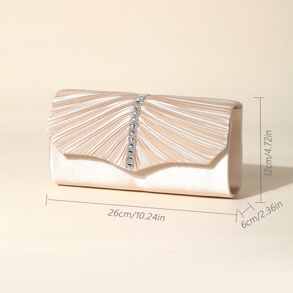 Glitter Envelope Metal Folds Clutch Bags - Image 2