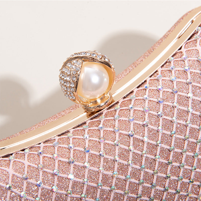 Imitation Diamond One-Shoulder Cross-Body Clutch Bags - 이미지 5