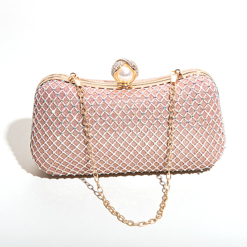 Imitation Diamond One-Shoulder Cross-Body Clutch Bags - 이미지 4
